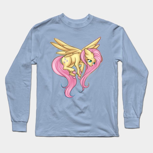 fluttershy Long Sleeve T-Shirt by Xiki_Muffin